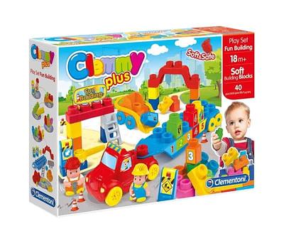 Os blocos Clemmy da Clementoni são macios e seguros de usar, perfeitos para as crianças mais pequenas usarem para brincar em segurança.