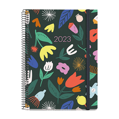 AGENDA 2023 ESPIRAL COM ELÁSTICO FANTASIA