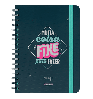 AGENDA WONDER 2024 SEMANAL - MUITA COISA FIXE PARA FAZER