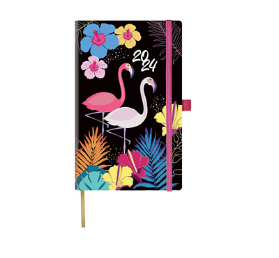 AGENDA SEMANAL 90X140 FLAMINGO + DIGITAL