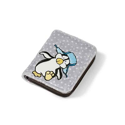 CARTEIRA EM PELUCHE 12*9.5CM, PINGUIM
