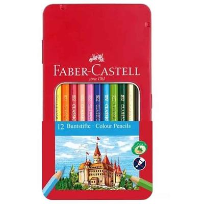 FABER CASTEL - LAPIS DE COR HEXA SORTIDOS CAIXA METALICA CX.12