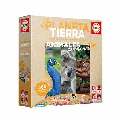 Um jogo rápido e divertido onde aprendes muitas coisas, e às vezes surpreendentes, sobre os animais do nosso Planeta Terra.nQual é o mais alto? O mais rápido? O mais pesado?