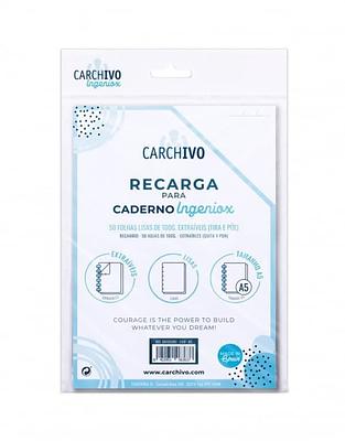 RECARGAS CADERNO INTELIGENTE INGENIOX A4 50F LISO