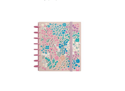 Carchivo Caderno Smart Notebook Ingeniox A5 Pautado com Flores
