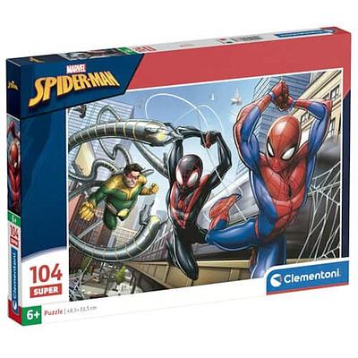 Puzzle 104 peças Homem Aranha, a partir dos 6 anos, 48,3 x 33,5 cm.