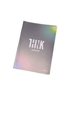 CADERNO AGRAFADO PP A4, 48f, 90g THINK BLACK PAUTADO