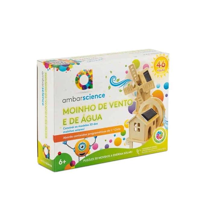 MOINHO DE VENTO E DE AGUA - PUZZLE 3D
