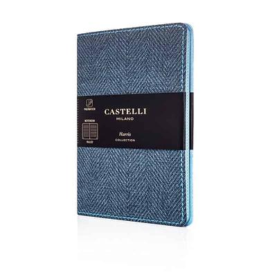 BLOCO 9X14 CASTELLI HARRIS BLUE - PAUTADO