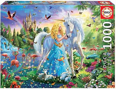 PZ PRINCESA E UNICORNIO 1000PC