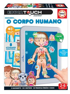 Com a Educa Touch Júnior "O corpo humano" os mais pequenos descobrirão as diferentes partes do corpo, aprenderão sobre os ossos principais do esqueleto, os órgãos principais e a sua utilidade.