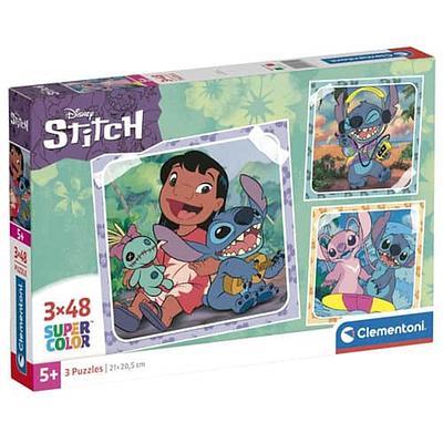 Puzzle 3x48 peças, square Stitich, a partir dos 5 anos de idade.