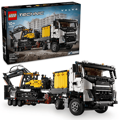 O Lego indicado para as jovens crianças que adoram máquinas, camiões e escavadoras. Este Lego Technic inclui uma plataforma de reboque, escavadora elétrica e estação de carregamento.