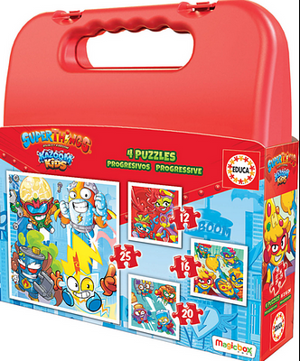 Os melhores puzzles com os personagens de Superthings, agora numa magnífica mala de plástico. Com esta mala pode transportar o puzzle para qualquer lado e montá-lo. Divirtam-se!nn