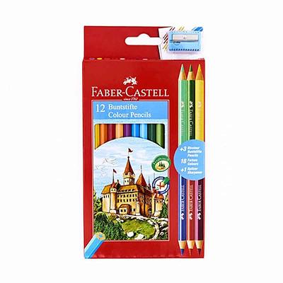 FABER CASTEL - ECO LAPIS DE COR CX.12 + 3 BICOLOR