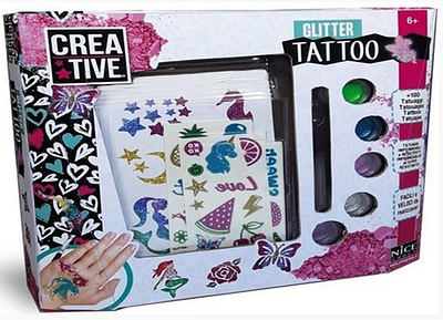 TATUAGENS C/ GLITTER GRANDES