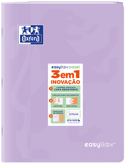 CADERNO AGRAFADO A4 48F PAUTADO CORES PASTEL — imagem 7
