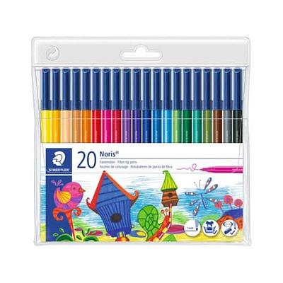MARCADOR STAEDTLER PONTA FIBRA NORIS, 20uni. 1.0mm