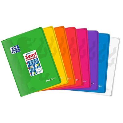 CADERNO OXF EASYBK, AGRAFADO, A4, 48f 90g, PAUTADO