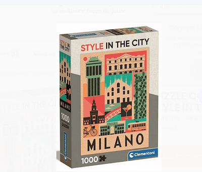 PUZZLE 1000 PEÇAS ESTILO NA CIDADE - MILÃO