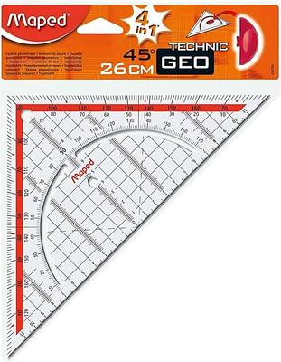 Maped - Esquadro Geométrico (Aristo) de 45º-26cm