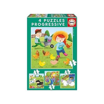 PUZZLE PROGRES 6-16 PÇS - ANIMAIS QUINTA