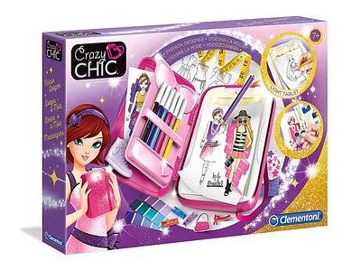 Crie os estilos mais exclusivos com o novo quadro de luz Crazy Chic. Diversos designs de roupas, acessórios e adesivos são combinados no mais puro estilo Crazy Chic. nA partir dos 7 anos