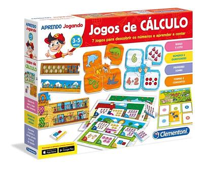 Os Jogos de Cálculo da Clementoni inclui 7 jogos para descobrir os números e aprender a contar.nConstrói o comboio e aprende os números e as quantidades.