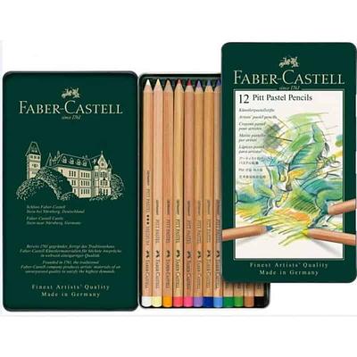 FABER CASTELL - CX. 12 LAPIS PITT - CORES SORTIDAS