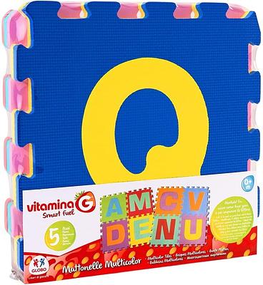 TAPETE PUZZLE LETRAS 5 PCS 32X32X1CM