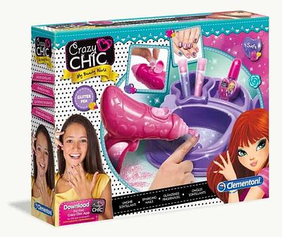 Diverte-te a pintar as unhas com verniz e a decorá-las com purpurinas. A caneta de aplicação incluída ajuda-te a aplicá-las sem problemas para que tenhas as unhas perfeitas.