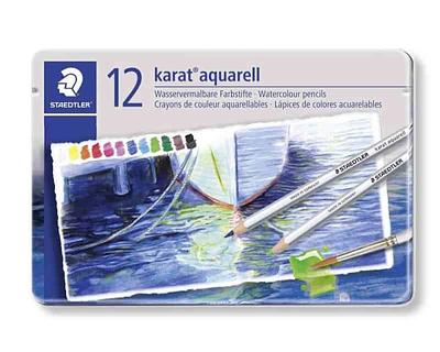 LAPIS COR 12 UNI STAEDTLER KARAT AQUARELL CX METAL