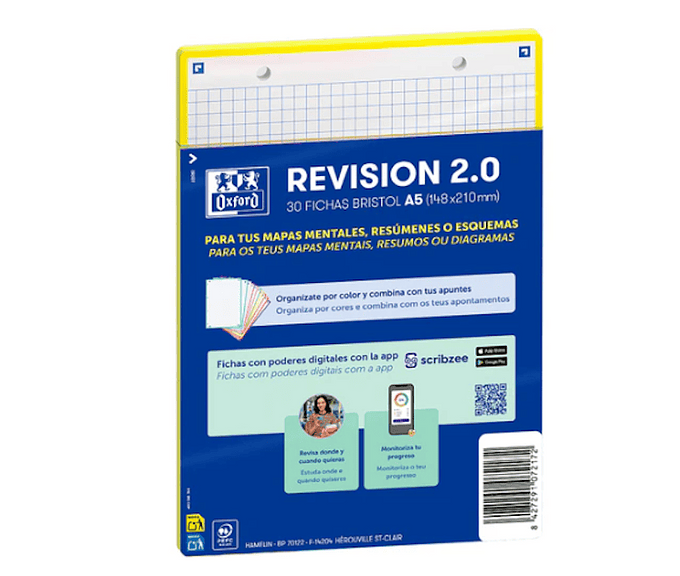 FICHAS DE REVISÃO 2.0 OXFORD A5 2T 30F 5X5 AMARELO