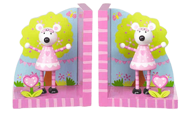 RATO COR DE ROSA, SUPORTE PARA LIVROS