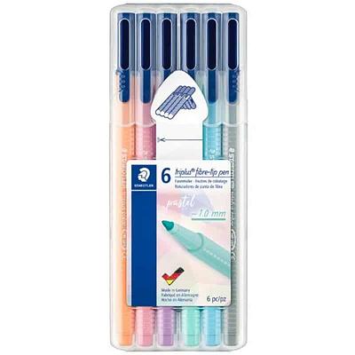 PONTA DE FIBRA TRIPLUS COLOR PASTEL, CX. 6