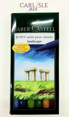 FABER CASTELL - MARCADORES PITT PINCEL - CX.6 UND