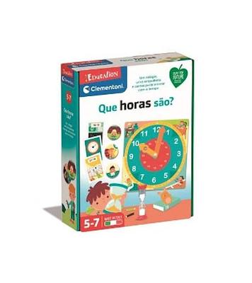 Detalhes do produto:n- Um relógio;n- Cartões com horas e atividades correspondentes.