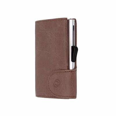 CARTEIRA C-SECURE VINTAGE 75C03 CASTANHO ESCURO