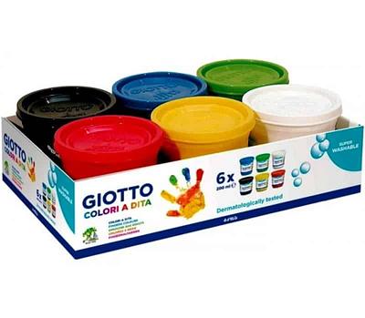 GIOTTO PINTURA A DEDOS 200 ML CX 6 BOIOES