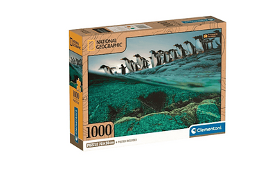 PUZZLE 1000PEÇAS COMPACT NATIONAL GEOGRAPHIC PINGUINS