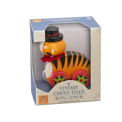 TIGRE DE CIRCO, BRINQUEDO DE PUXAR,12M+