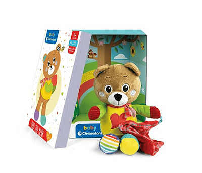 Detalhe  do produto:n- 1 ursinho;n- 1 caixa;nnNota: Recomendado a bebés desde os primeiros meses.