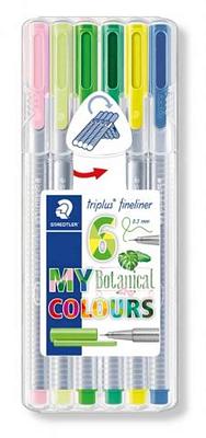 FINELINER TRIPLUS BOTANICAL, CX. 6