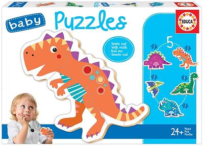 A Educa é uma marca conhecida pelos seus puzzles de cor e brilho. Este brinquedo conta com cinco puzzles progressivos com 2 a 5 peças. Estas peças são maiores, mais grossas e mais fáceis de manipular.