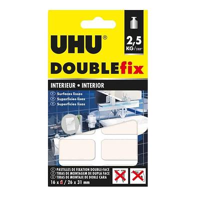 UHU DOUBLEFIX INTERIORES - 16 TIRAS 26MM X 31MM