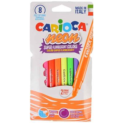 MARCADOR ESCOLAR CARIOCA NEON CX C/8