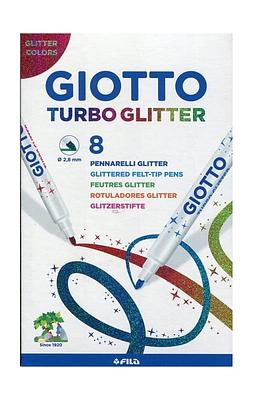 CAIXA 8 MARCADORES GIOTTO TURBO GLITTER