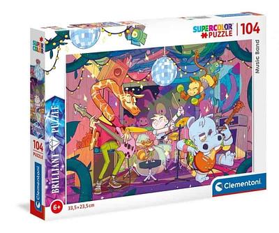 CLEMENTONI PUZZLE 104 PEÇAS - BRILLIANT MUSIC BAND 2020