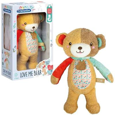 Este querido e carinhoso ursinho de peluche interage com a sua criança usando efeitos sonoros desenvolvidos para criar momentos de ternura.