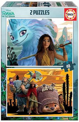 Recomendado para crianças com mais de 4 anos.nEstes 2 puzzles são compostos por grandes peças, perfeitamente acabadas.
